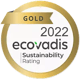 EcoVadis Gold 2022 sustainability Rating Logo
