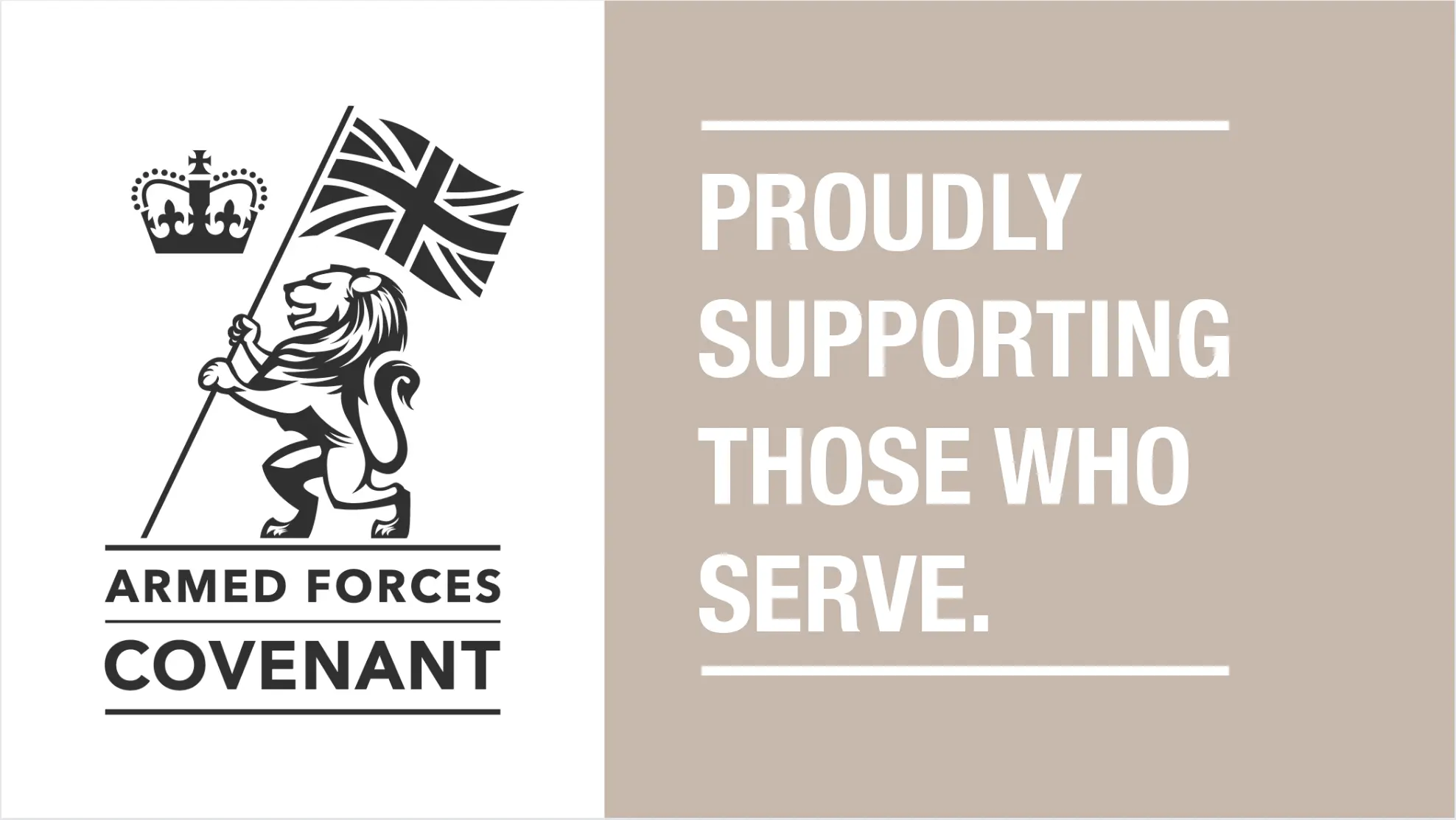 Armed Forces Covenant - Proudly supporting those who serve. 